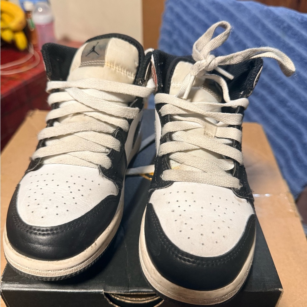 Kids Black and White Sneakers